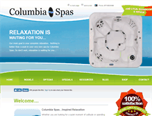 Tablet Screenshot of columbiaspas.com